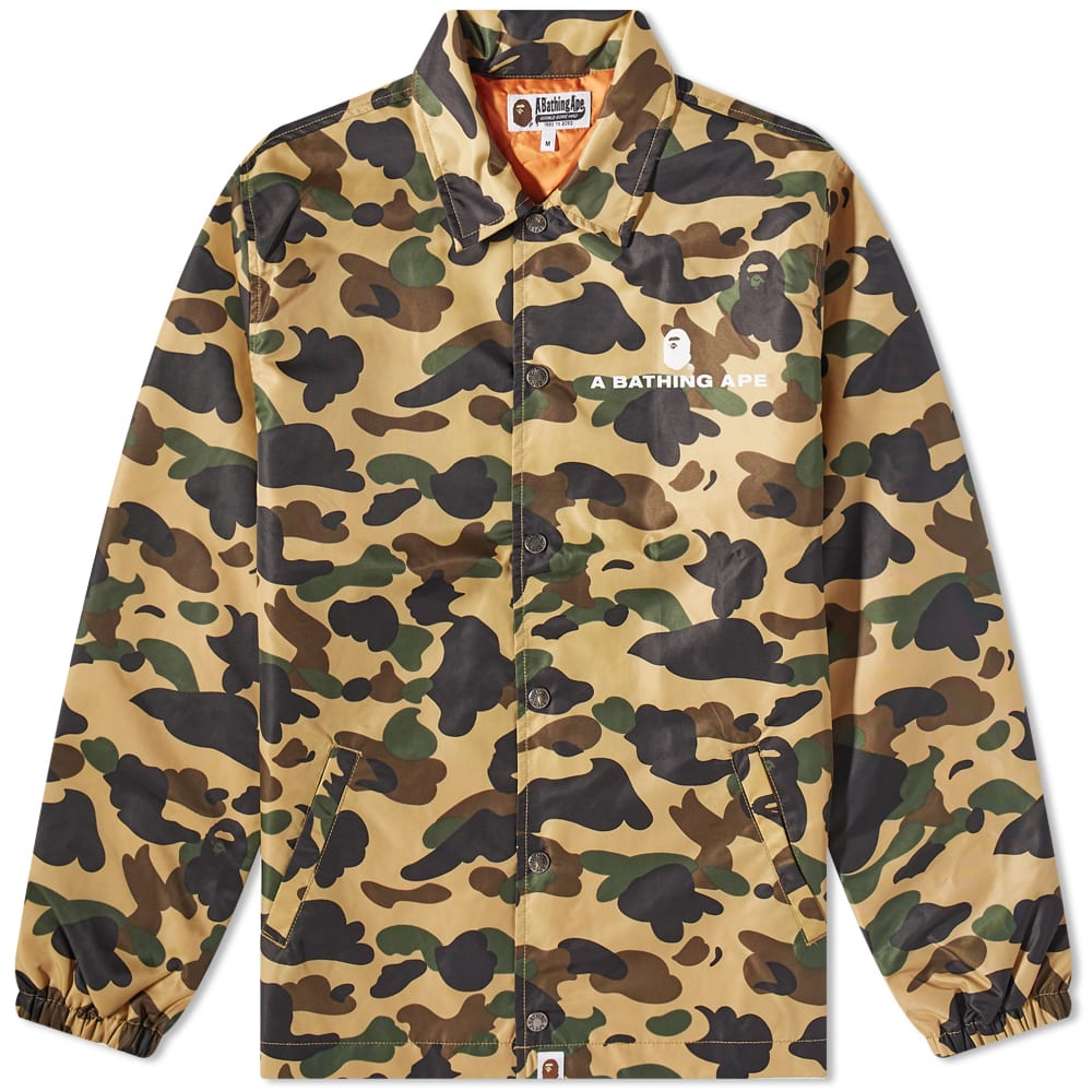 A Bathing Ape 1st Camo Nylon Twill Coach Jacket