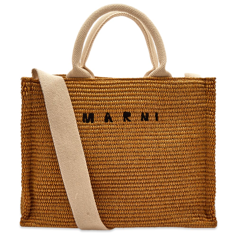 Tote bag Marni Marni Small Basket Bag Hnedá | SHMP0077U0-P3860-Z0R42, 0