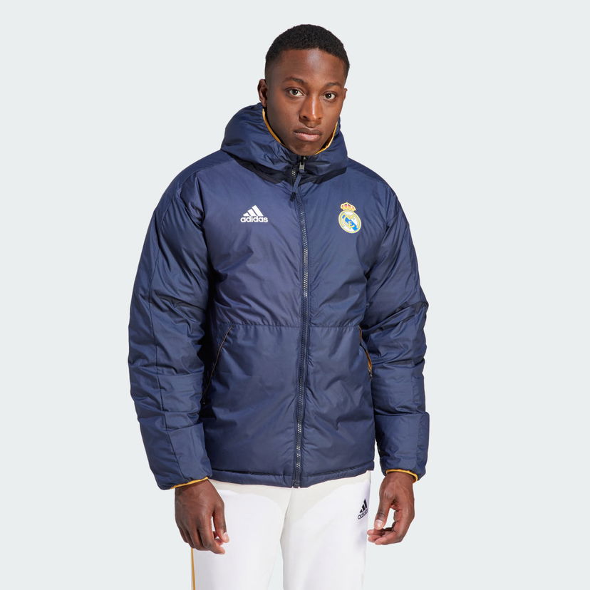 Prešívaná bunda adidas Performance Real Madrid DNA Down Navy | HY0609