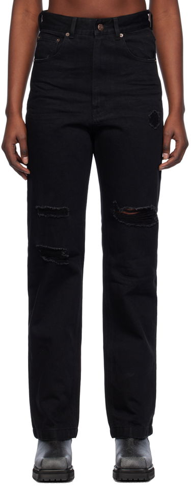 Džínsy We11done Distressed Jeans Čierna | WD-DP0-24-330-W-BK, 0