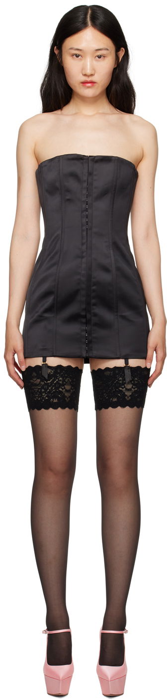 Šaty GUIZIO Guizio Corset Minidress Čierna | H23403W011, 0