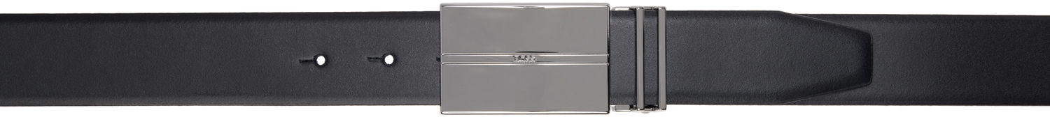 Opasok BOSS BOSS Interchangeable Buckle Leather Reversible Belt Čierna | 50537099, 0