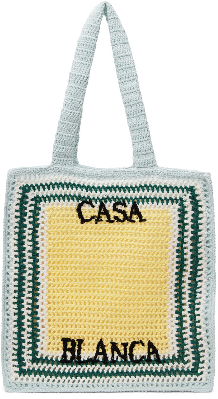 Tote bag Casablanca Crochet Tote Bag Žltá | APS24-BAG-081-01