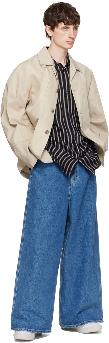 Tenisky a topánky LANVIN White Leather Curb Glitter Effect Sneakers Biela | FU-SKDK12-MEDU-P25, 4