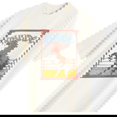 Tričko Rhude Rhude Cadre Horse Graphic Tee Biela | RHSS25TT05012-0241, 1