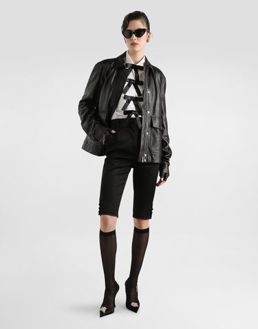 Košeľa Dolce & Gabbana Ribbon Bow Embellished Silk Shirt Biela | F5S82TFU1AUW0800, 1