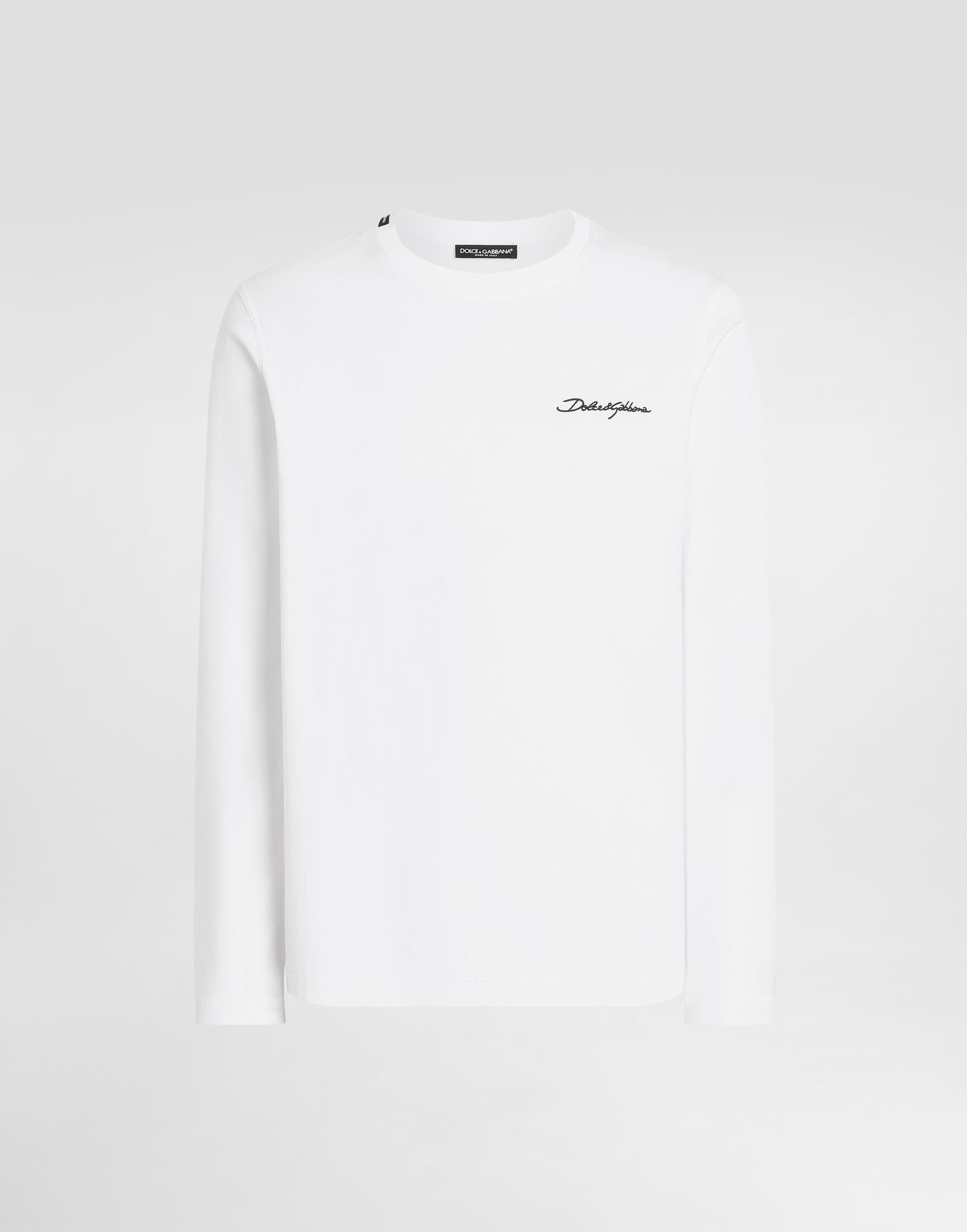 Tričko Dolce & Gabbana Dolce & Gabbana Embroidered Cotton T-Shirt Biela | G8SD2ZG7PEAW0800, 0