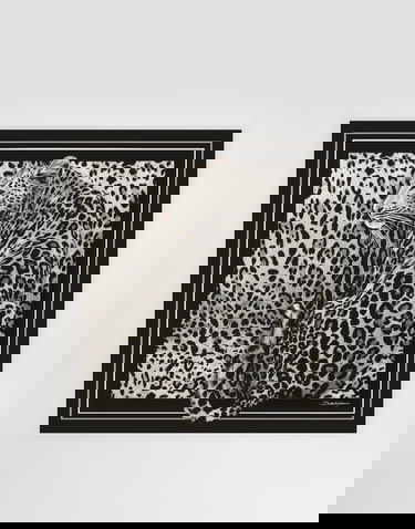 Home decor Dolce & Gabbana Leopard Print Silk Twill Square Scarf Rôznofarebný | FN092RGDCUVHI5LD, 0