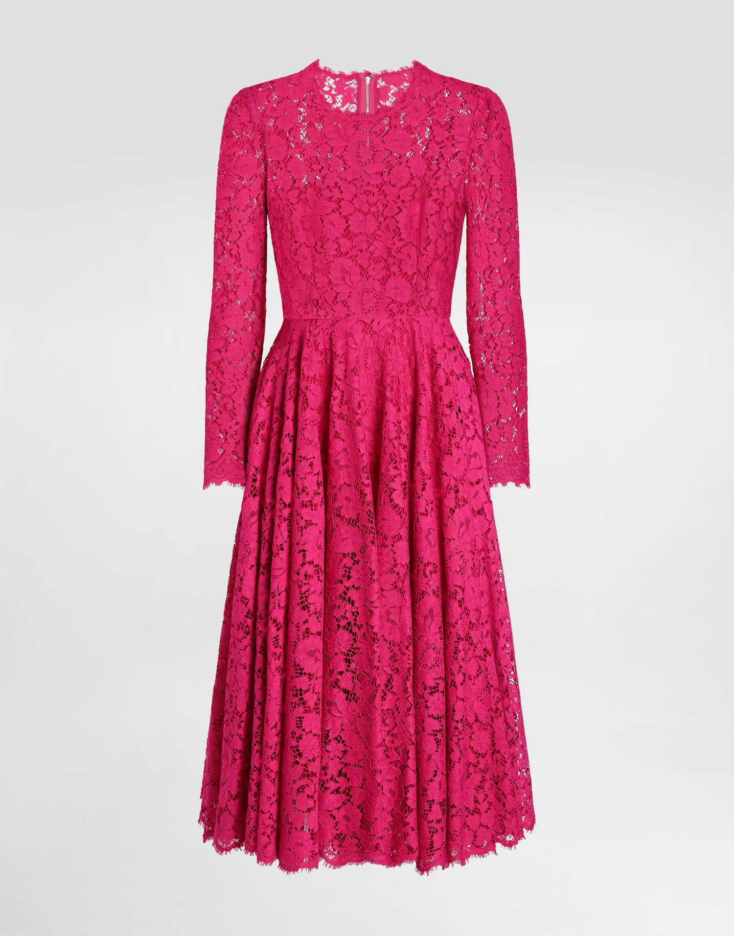 Šaty Dolce & Gabbana Dolce & Gabbana Cordonetto Lace Circle-Skirt Dress Ružová | F6TJOTHLMIIF0382, 0