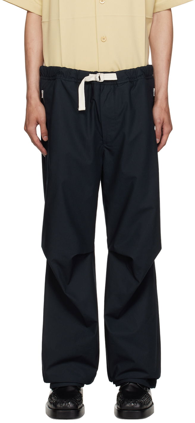 Nohavice Jil Sander Pleated Trousers Navy | J47KA0161_J45039, 0