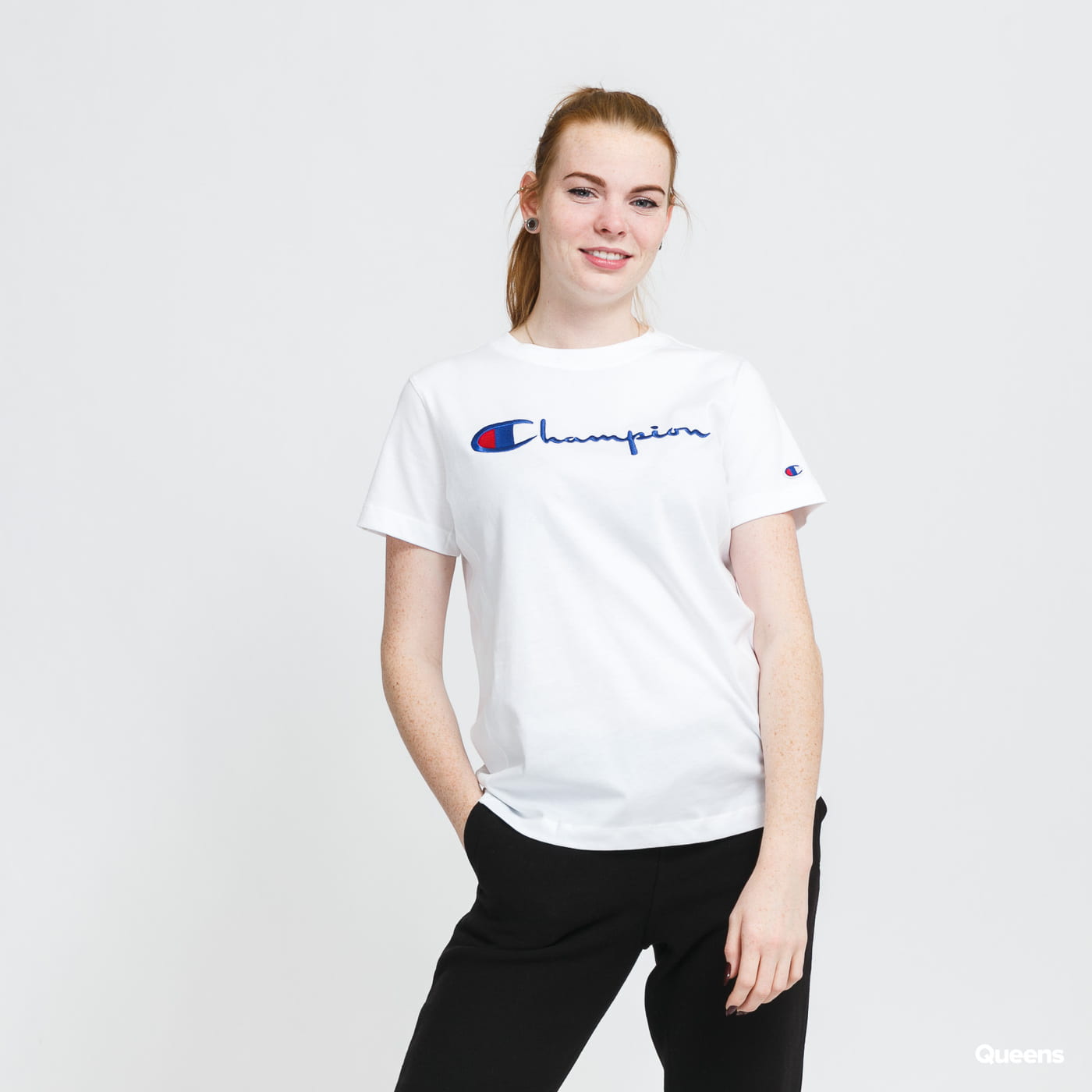 Tričko Champion Big Logo Biela | 114128 WW001, 0