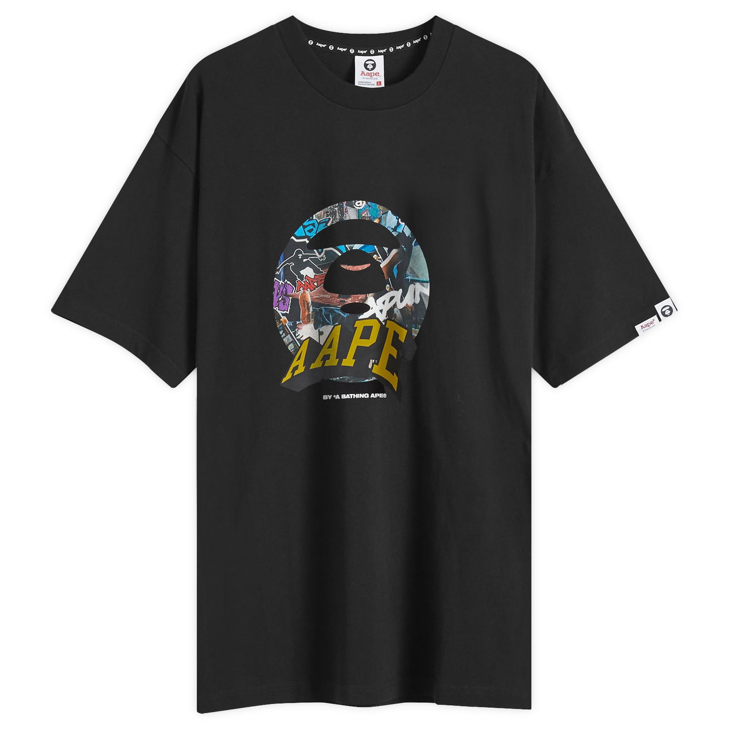 Tričko AAPE by A Bathing Ape AAPE Skate Stamp Tee Čierna | AAPTEM1551XXNBKX, 0