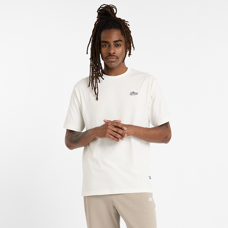 Tričko New Balance NB Essentials Embroidered Tee Biela | NBMT51966SST, 0