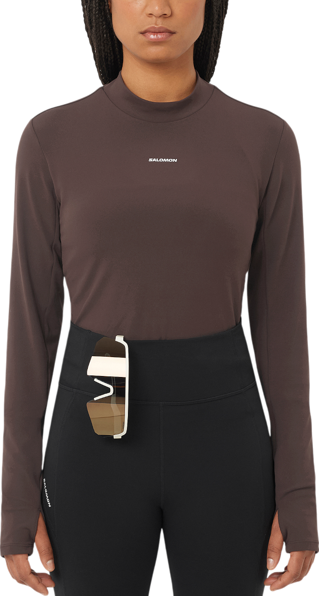 Tričko Salomon Salomon SHKout Bliss Long Sleeve T-Shirt Hnedá | lc2659800, 0