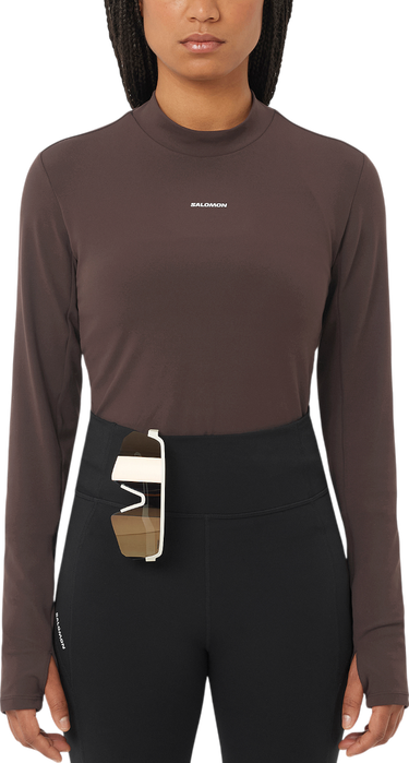 Tričko Salomon Salomon SHKout Bliss Long Sleeve T-Shirt Hnedá | lc2659800, 0