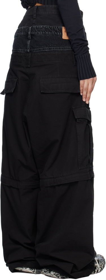 Cargo nohavice Balenciaga Balenciaga Triple Layered Cargo Pants Čierna | 808910 TQP13, 2