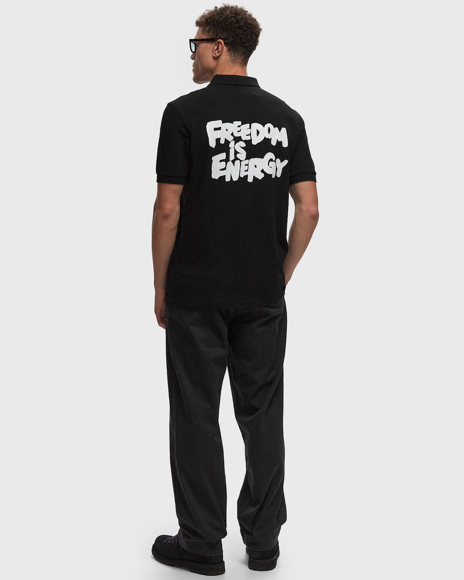 Polo tričko Comme des Garçons Back Print Polo Shirt Čierna | FN-T105-1, 1