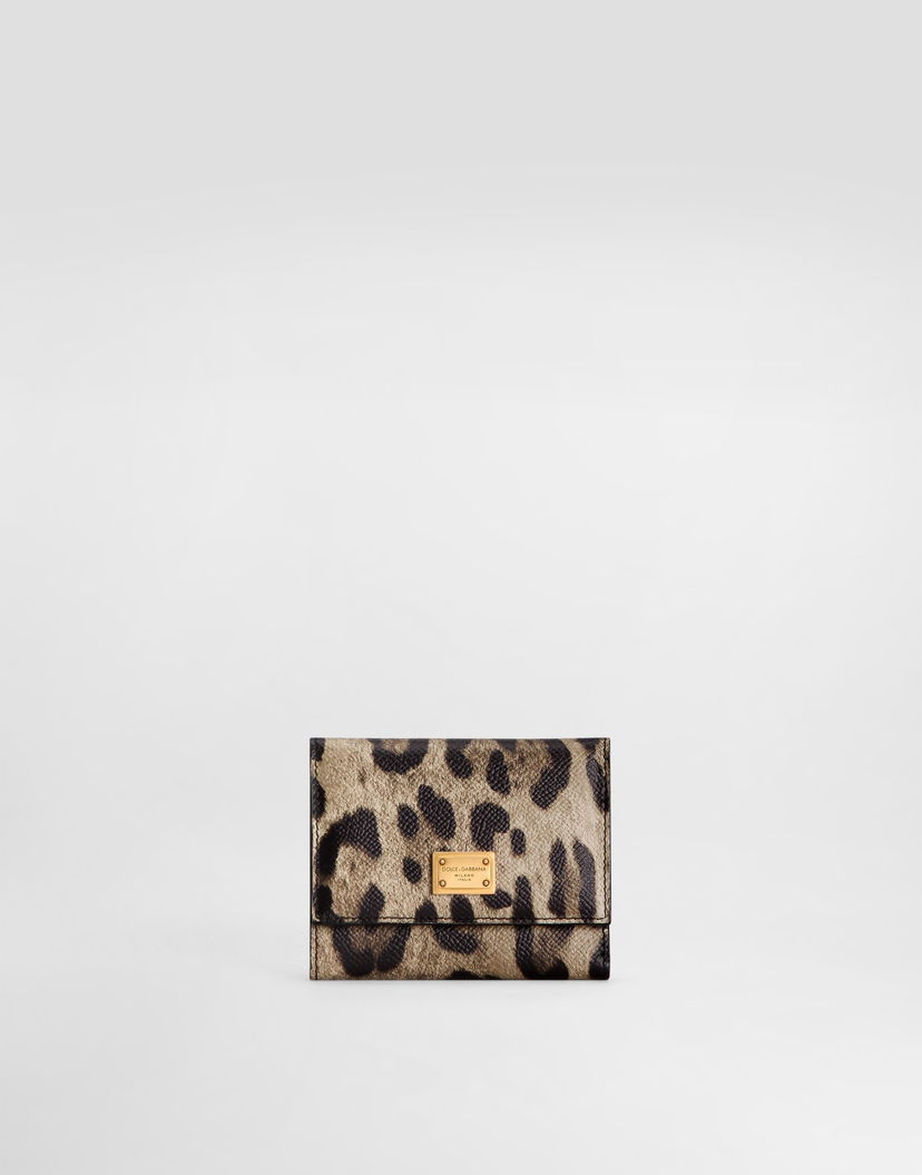 Peňaženka Dolce & Gabbana Leopard-print Wallet in Dauphine Calfskin Rôznofarebný | BI0770AX566HY13M