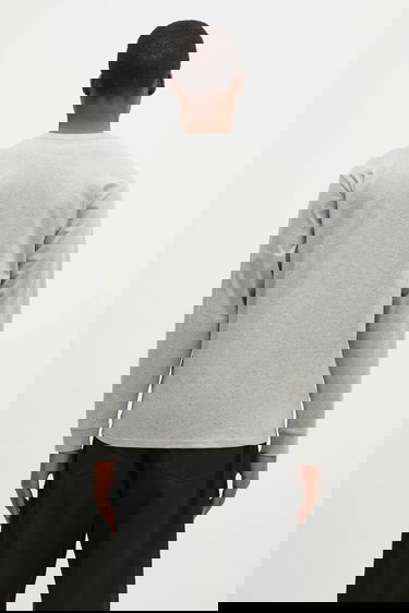 Tričko Carhartt WIP Long Sleeve T-Shirt Chase Šedá | I026392.GREY.HEATH, 2