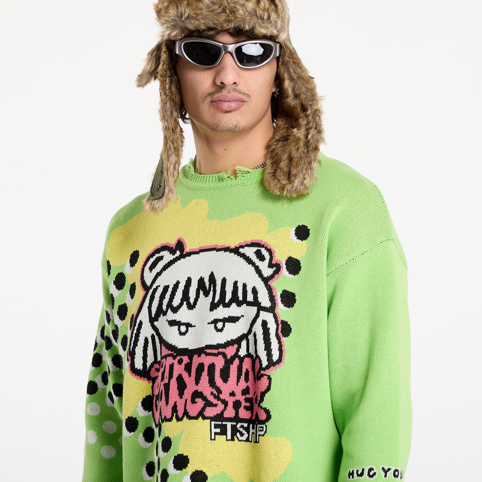 Spiritual Gangster Graphic Knit Sweater