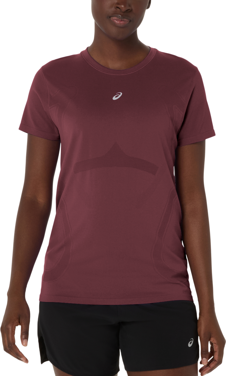 Tričko Asics Asics Road Seamless Short Sleeve Running T-Shirt Vínová | 2012d292-600, 0