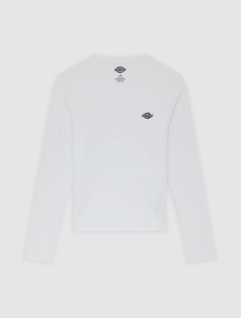 Tričko Dickies Mid-weight Long-sleeve Gladeville T-shirt Biela | DK:0A87QA:0WH:L::1: