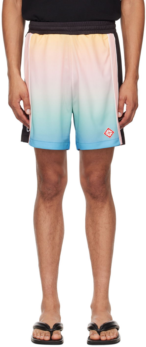 Šortky Casablanca Pastel Gradient Athletic Shorts Modrá | MPF24-JTR-178-01, 0