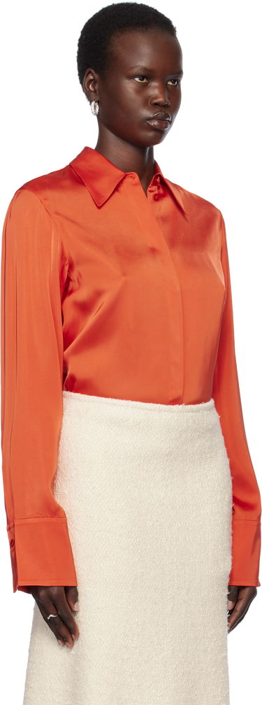 Košeľa Jil Sander Jil Sander Sateen Shirt Oranžová | J02DL0246_J65022, 1