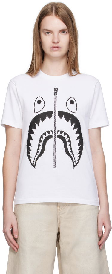 Tričko BAPE Crystal Stone Shark Graphic T-Shirt Biela | 001TEL302065L, 0