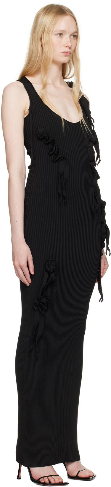 Šaty Coperni Coperni Knitted Ribbon Tank Maxi Dress Čierna | COPML144Y3011, 1
