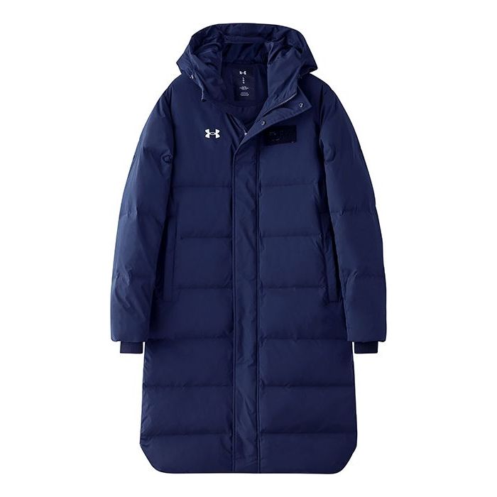 Prešívaná bunda Under Armour Long Puffer Jacket Modrá | 21600802-408