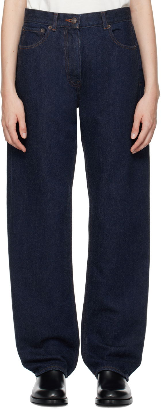 Džínsy The Row Berty Indigo Loose-Fit Jeans Modrá | 8224-W3434, 0