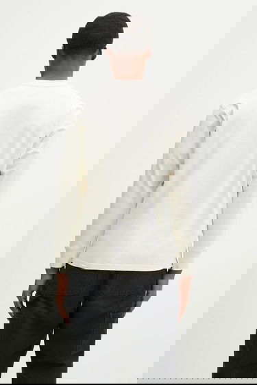 Tričko Carhartt WIP Long-Sleeve American Script T-Shirt Béžová | I029955.05XX, 2