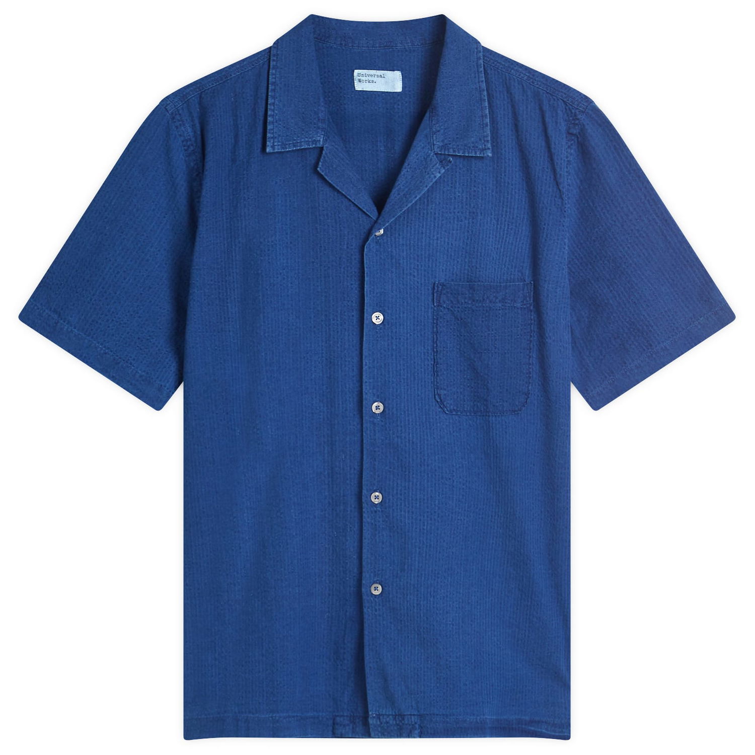 Košeľa Universal Works Universal Works Seersucker Road Shirt, Size Large Modrá | 32562-WSI, 1