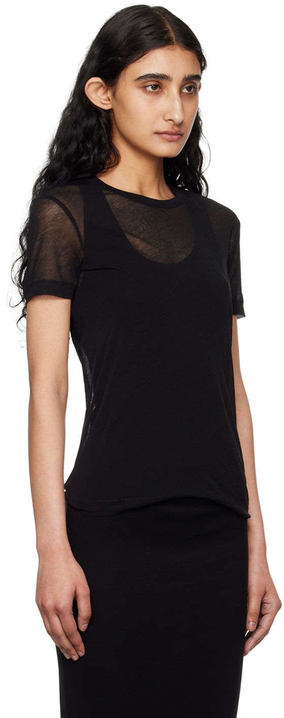 Tričko Helmut Lang Helmut Lang Sheer T-Shirt Čierna | O04HW516, 1