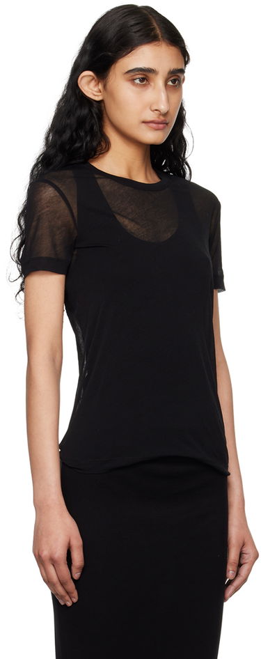Tričko Helmut Lang Helmut Lang Sheer T-Shirt Čierna | O04HW516, 1