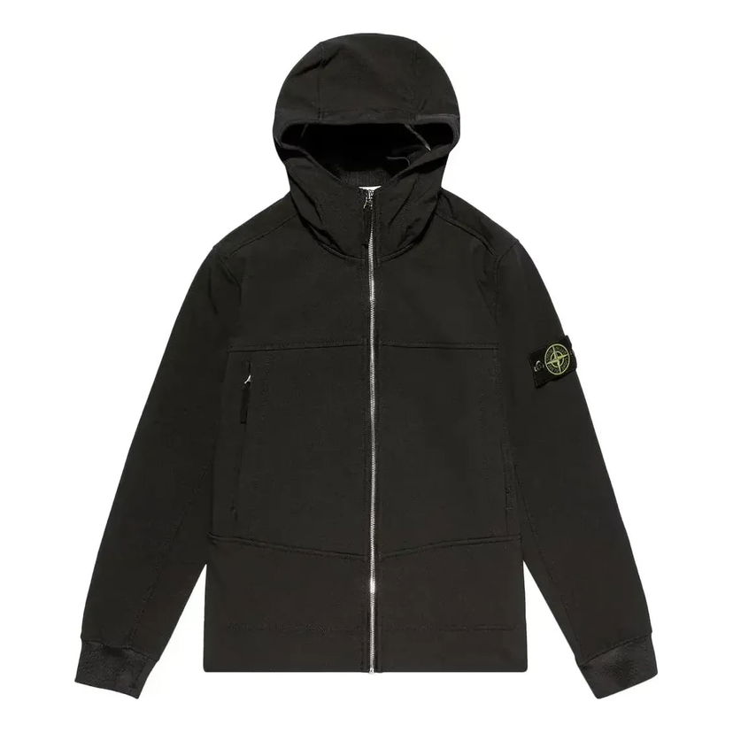 Bunda Stone Island Shell Jacket With Logo Badge Čierna | 7515Q0122-V0029