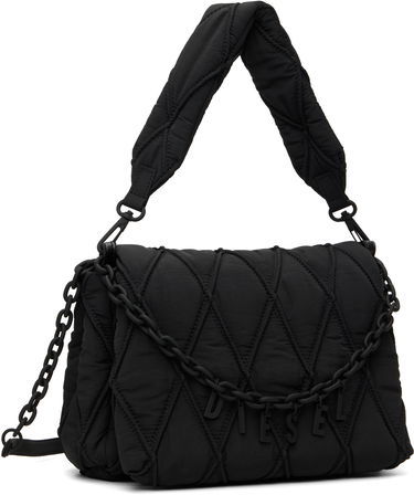 Taška cez rameno Diesel Charm-D M Quilted Shoulder Bag Čierna | X10265 P8048, 1
