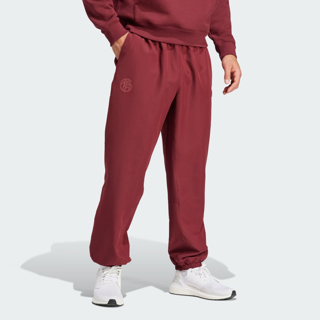 Tepláky adidas Originals FC Bayern Lifestyler Woven Vínová | IB0994, 1