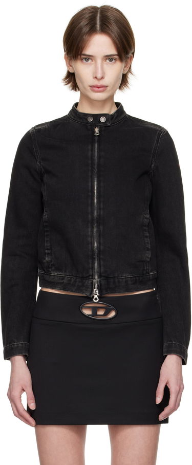 Bunda Diesel Diesel De-Morning Cropped Denim Jacket Čierna | A13434 09I35, 0