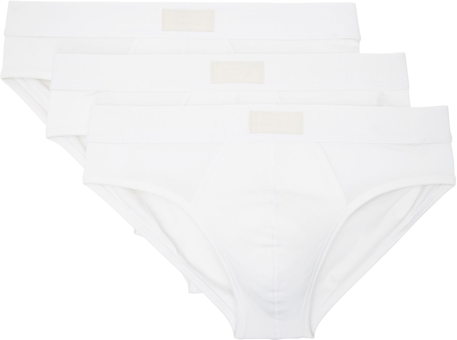 Body SKIMS Three-Pack Cotton Briefs Biela | BO-BRF-5633M, 0