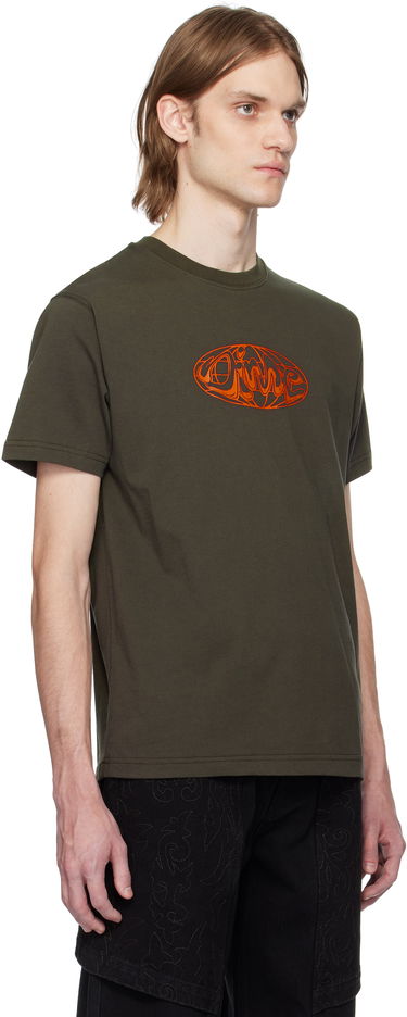 Tričko Dime Dime Globe T-Shirt Zelené | DIMESP2561BLK, 1