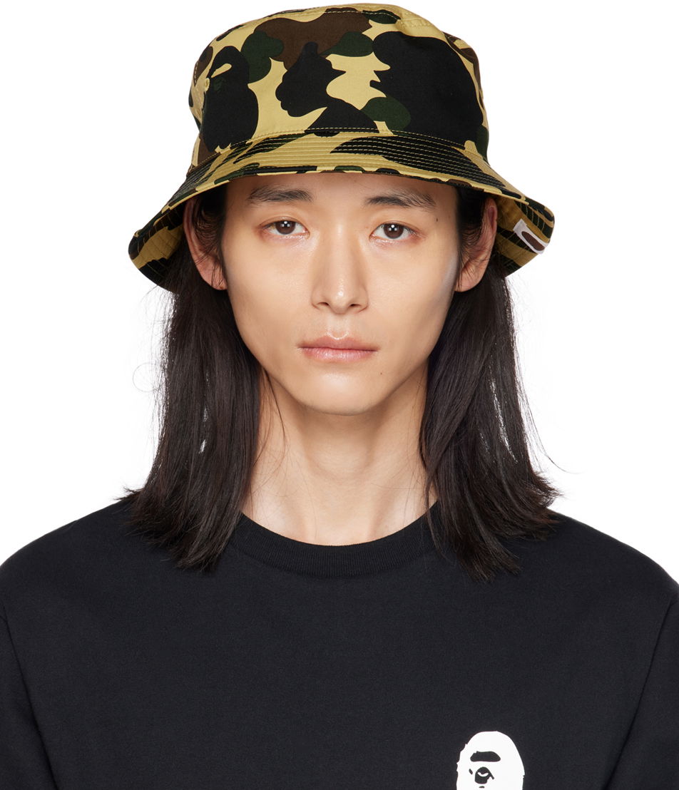 Klobúk BAPE 1st Camo Bucket Hat Žltá | 001HTJ301008M, 0