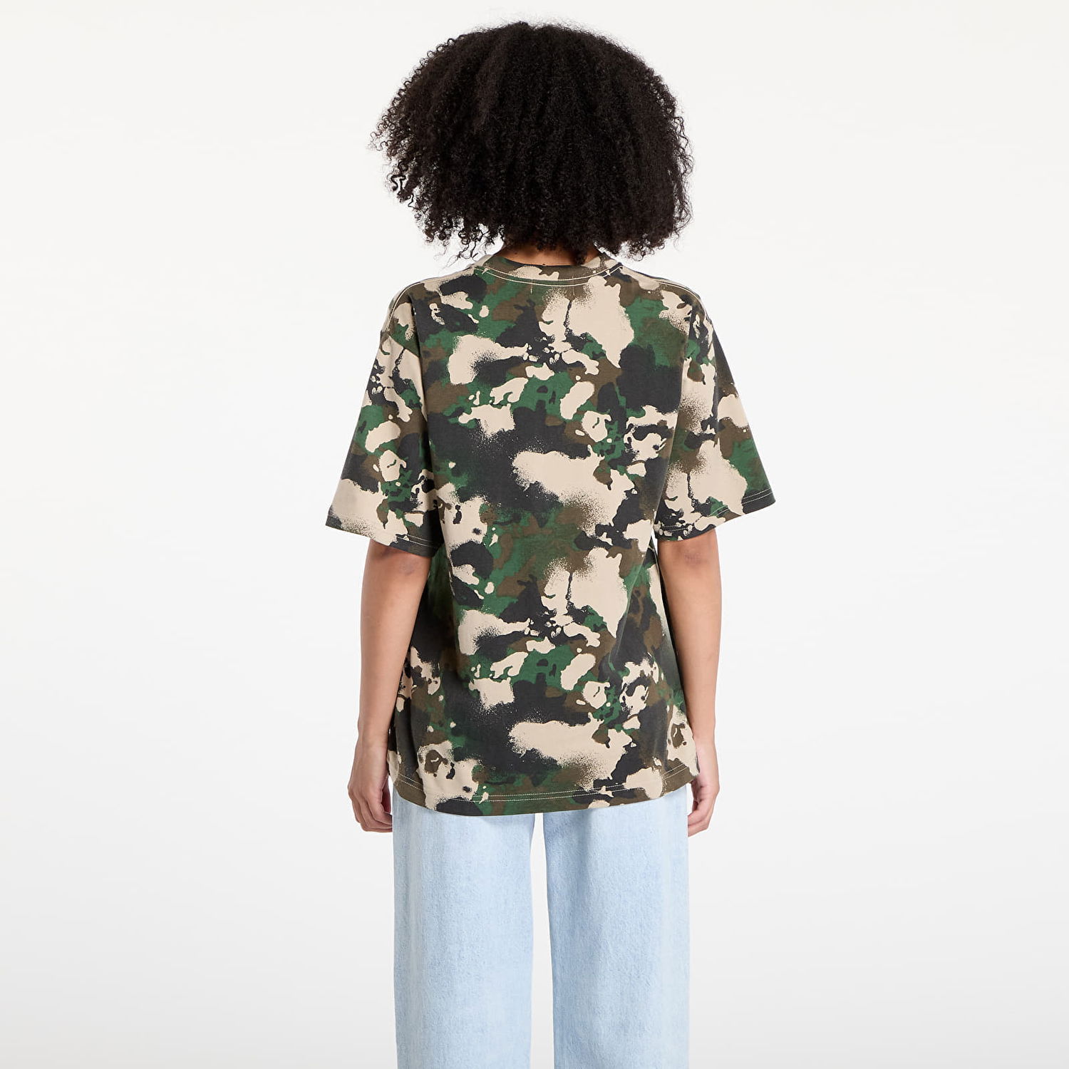 Tričko BAPE A BATHING APE Map Camo Ape Head One Point Tee UNISEX Green Zelené | 001CSL301001MGRN, 1
