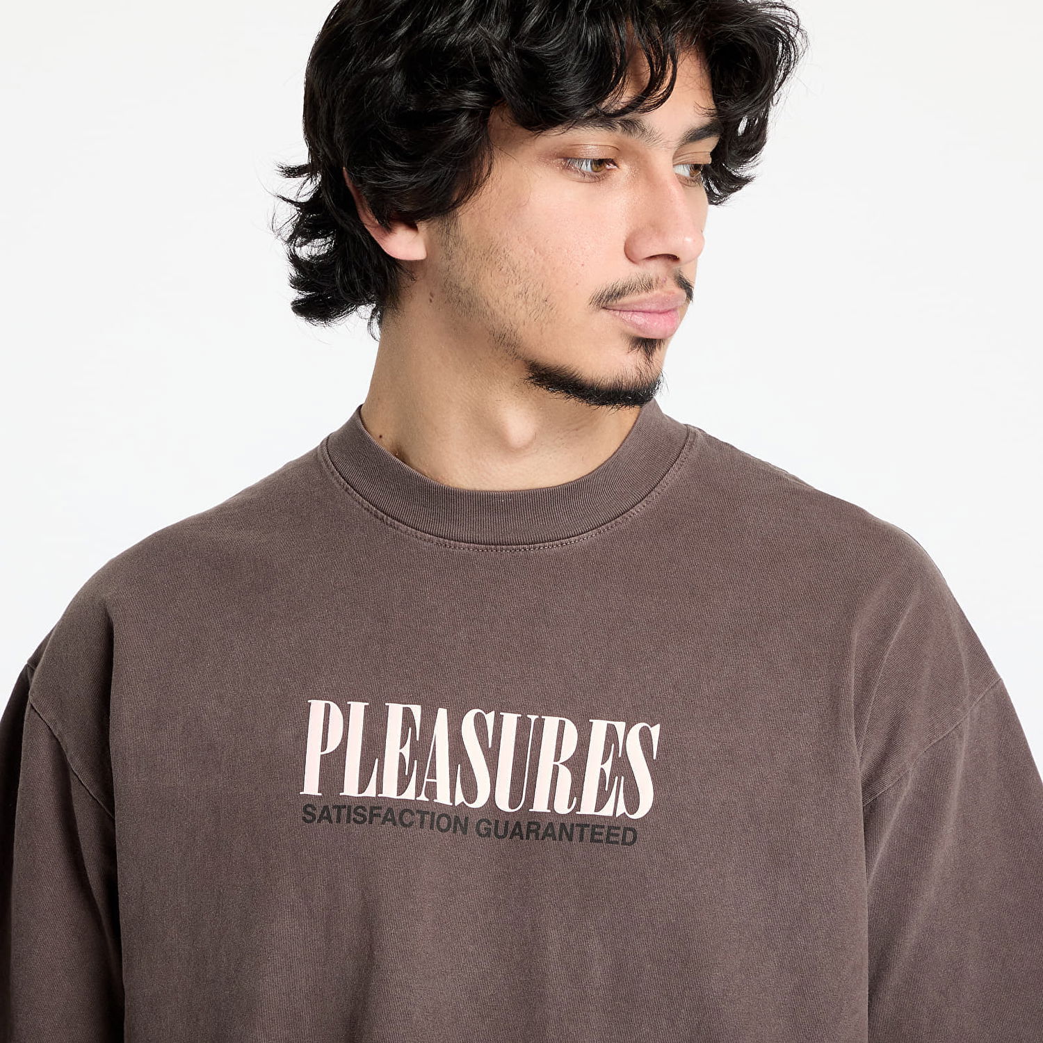 Tričko Pleasures Pleasures Satisfaction T-Shirt Hnedá | P25SP052 BROWN, 1