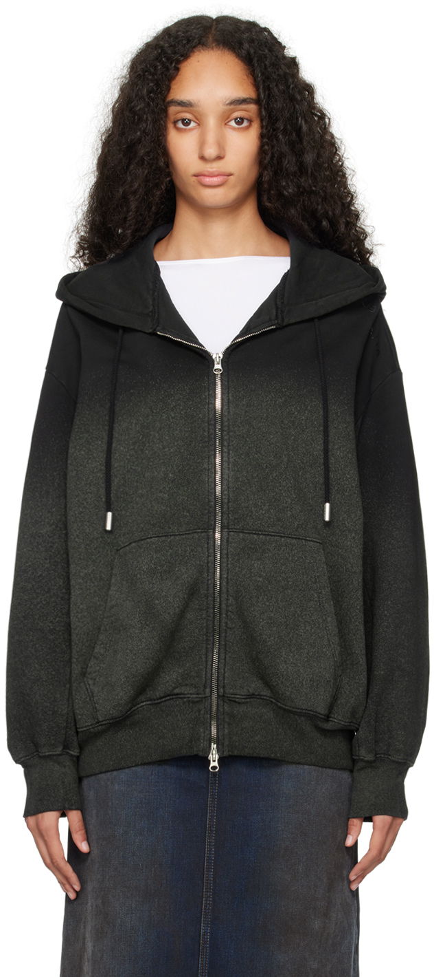 Mikina Eckhaus Latta Hoodie Čierna | 1103-EL-PF24-A -, 0