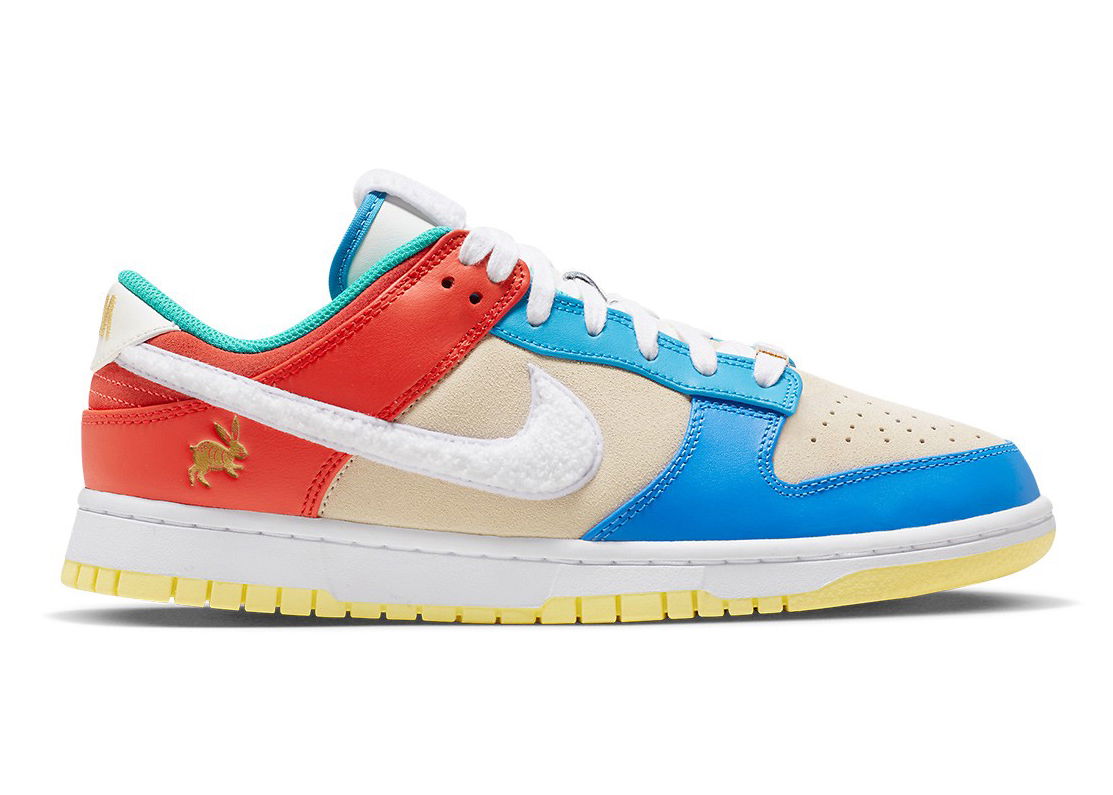 Tenisky a topánky Nike Dunk Low Retro PRM Year of the Rabbit Blue Orange Cream Rôznofarebný | FD4203-111, 0