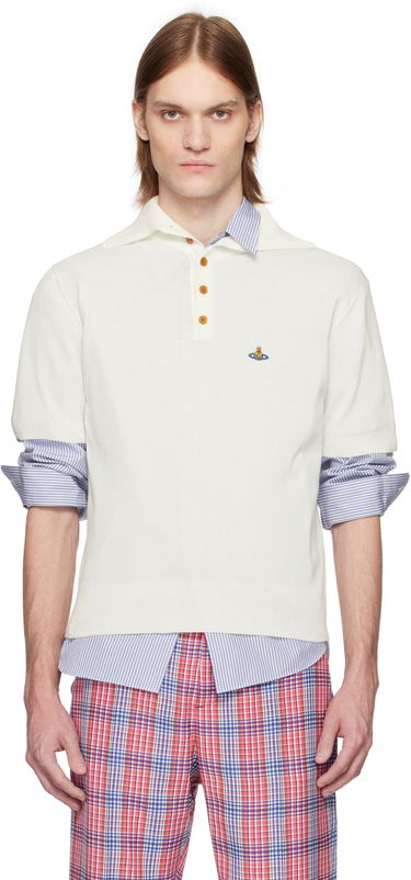 Polo tričko Vivienne Westwood Vivienne Westwood Alex Knit Polo Biela | 2701001P-Y003F-, 0