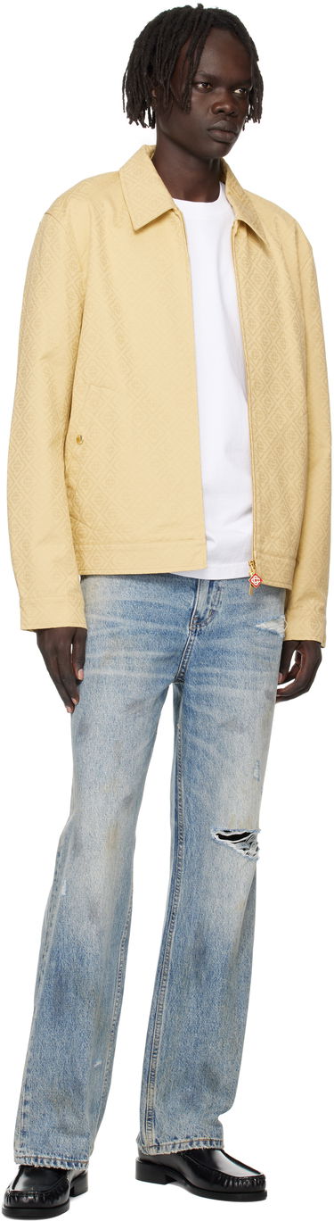 Bunda Casablanca Casablanca Monogram Jacquard Jacket Žltá | MPF25-JK-378-01, 3