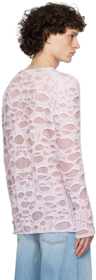 Sveter Acne Studios Acne Studios Layered Knit Sweater Ružová | B60362-, 2